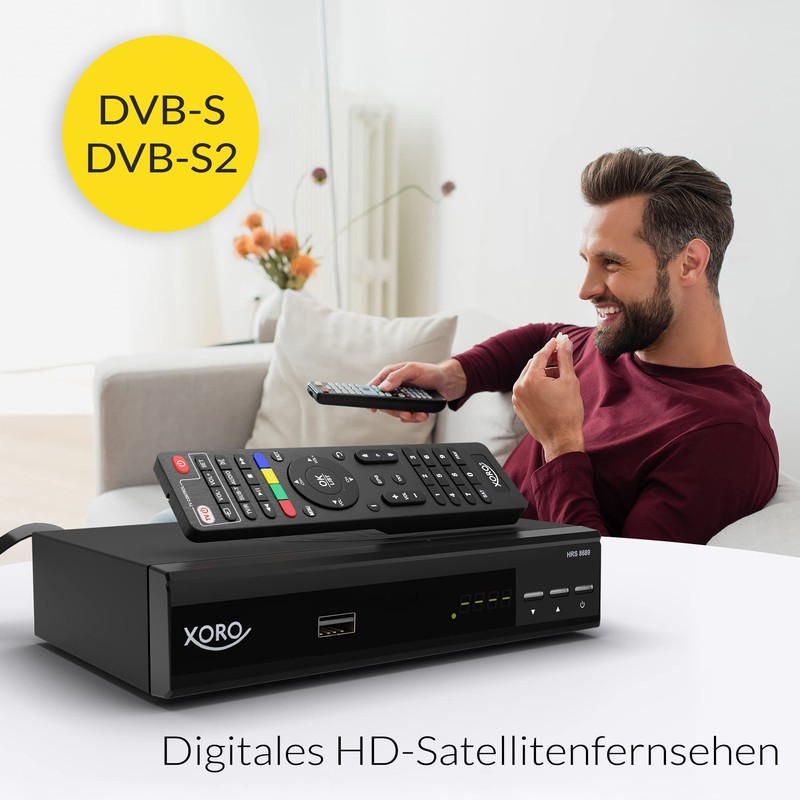 XORO Full HD Digital Satellite Receiver HRS 8689 with 2