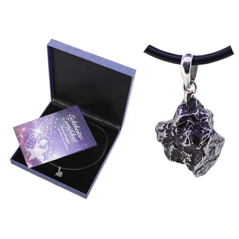 Budawi Gift Set Shooting Star Real Meteorite Pendant with Chain