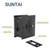 SUNTAI Privacy Sliding Door Lock with Pull, Solid Brass Pocket