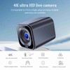 4K Streaming Camera 12MP Live Camera with 1/4in Thread Hole