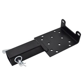 xinyee Winch Mount Plate with 2 Inch Receiver, Universal Trailer Winch Mount Bracket for ATVs, UTVs, Trailer, Truck