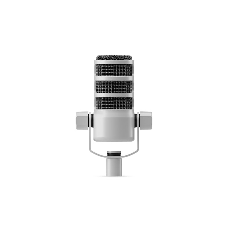 RØDE PodMic Micrófono cardioide dinámico de difusión - Blanco