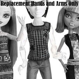 Replacement Parts for Monster High Maul Monsteristas Dolls 5 Pack - CKD02 ~ Replacement Hands and Arms - Purple