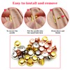 30pcs Metal Locking Pin Backs, Pin Locks Keeper Clasp, Locking