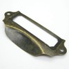 TopHomer 8Pcs Card Label Pull Handles Vintage Style Iron Pull