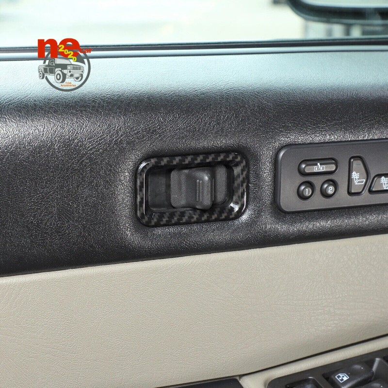 necar2020 Car Door Lock Frame Trim Decorate ABS Carbon Accessories