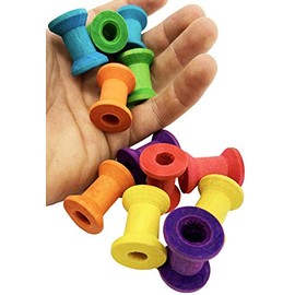 Bonka Bird Toys 2103 Pk12 Wood Bobbin Bird Toys