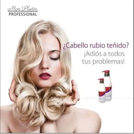 Shampoo Matizador Morado Mon Platin Total Blonde 1000 Ml