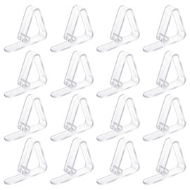 16 Pcs Table Clamp Tablecloth Clamps Table Cloth Holder Clips Upgraded Tablecloth Clips Thicker Wider Clear Plastic Table Cloth Hold Clips Tablecloth Cover Clamp For Restaurant Picnics Marquees