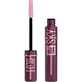 Maybelline Sky High Mscara de Pestaas, Alargamiento y Volumen Hasta por 12 Horas, con Fibras Extensoras y Extracto de Bamb, Lavable, Tono Burgundy... 