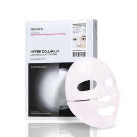 Mediheal Hyper Collagen Real Deep Mask 10pcs | Collagen Gel Mask for Multi-lifting Care | Achieves Bouncy Skin | Boosts Pore Elasticity | 30mins Quick Care