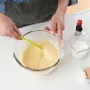 SUNCRAFT Plastic Flat Whisk, Manual Whisk Mixing Spoon, Kitchen Gadget
