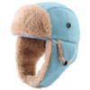 Connectyle Gorro de Invierno con Orejeras para niños pequeños, Azul