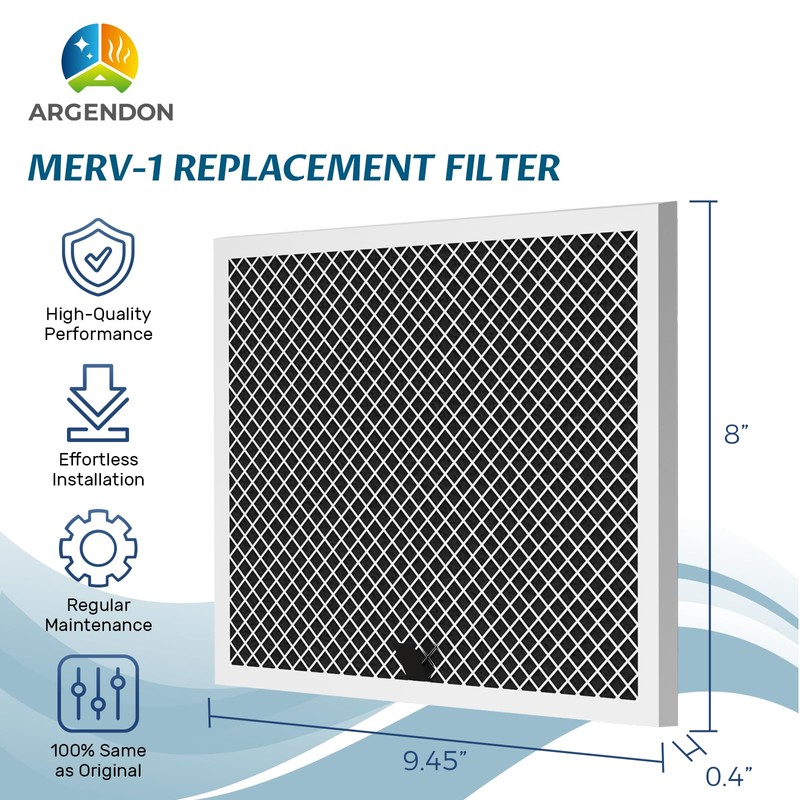 Argendon Filter Replacement, MERV-1 Filter Replacement Set for Crawl Space