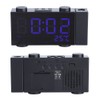 LED Digital Projection Alarm Clock Table Clock with FM Radio