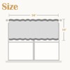 jinchan Tie Up Linen Textured Striped Bow Tie Curtain for