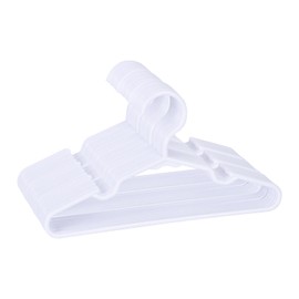 Kids Hangers for Closet- 11.6 Inch 30 Pack Plastic Baby Hangers, White