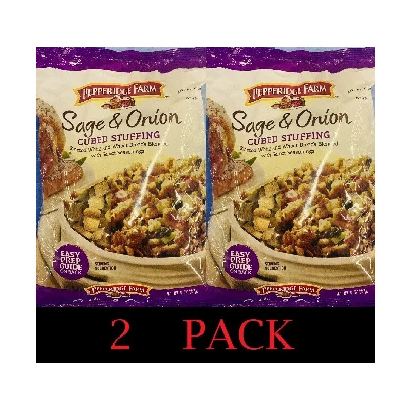 Pepperidge Farm 2x Pepperidge Farm SAGE & ONION CUBED STUFFING