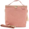 SoYoung Large Linen Insulated Lunch Poche, Muted Clay