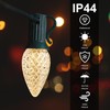 AJONIAM C7 Led Replacement Christmas Light Bulbs, 25-Pack C7 Shatterproof