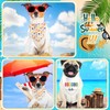 Summer Dog Bandanas, Adjustable Summer Party Pet Decorations 2 Pack