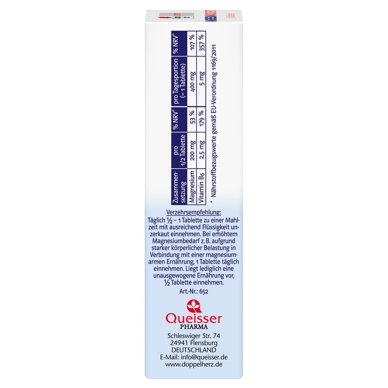 Doppelherz System Magnesium 400 Depot – Magnesium as a Contribution