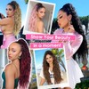 RONTAYA Ponytail Extension, 30 Inch Highlights Claw Clip Ponytail Extensions