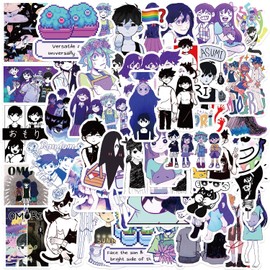 Bric Dodo Omori Stickers Car Laptop Phone Guitar Skateboard Motorcycle Bicycle Omori Stickers Set Vinyl Waterproof Aesthetic Stickers for Teenagers Children Adults Pack of 50