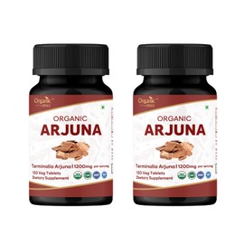 ORGANIC SPREE ARJUNA 120 Tablets | Terminalia Arjuna (Arjuna) | USDA Organic Certified | Organic and Natural 120tab (2)