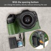 MUZIRI KINOKOO Canon EOS R8 Case, Retro Style Genuine Leather