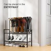 DIMJ Free Standing Shoe Racks - 3-Tier Boot Rack, Black