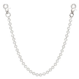 Pants Keychain Jeans Keychains for Men Women Waist Body Beaded Wallet Chain Clothing Accessories (White)