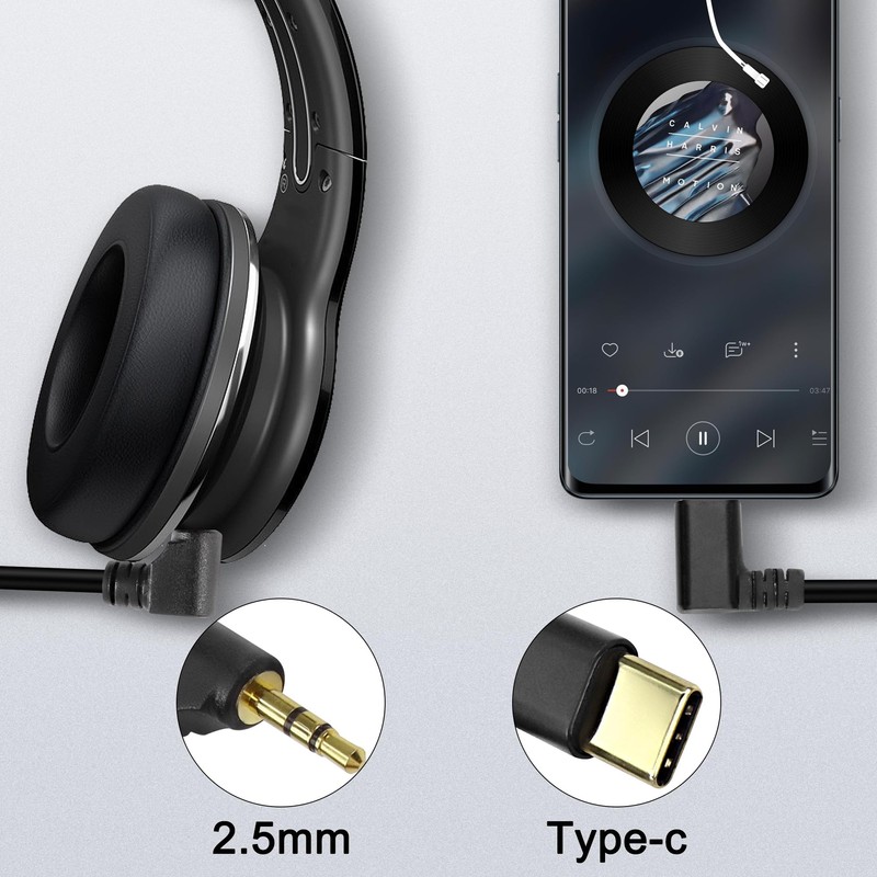 XMSJSIY Type C to 2.5mm Audio Cable USB C Male