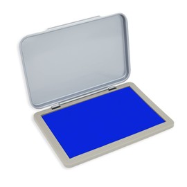 Metal Case Stamp Pad Medium Size, Blue Color - Size: 3" x 4" - Choose from 15 Ink Colors