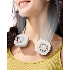 BENEUNDER Portable Neck Fan, 3.9oz Mini Small Personal Fan with Rechargeable Battery, 8000RPM Turbo Cooling, Ultra-Lightweight for Travel, Outdoor, Office & On-the-Go, Hair-Safe Design