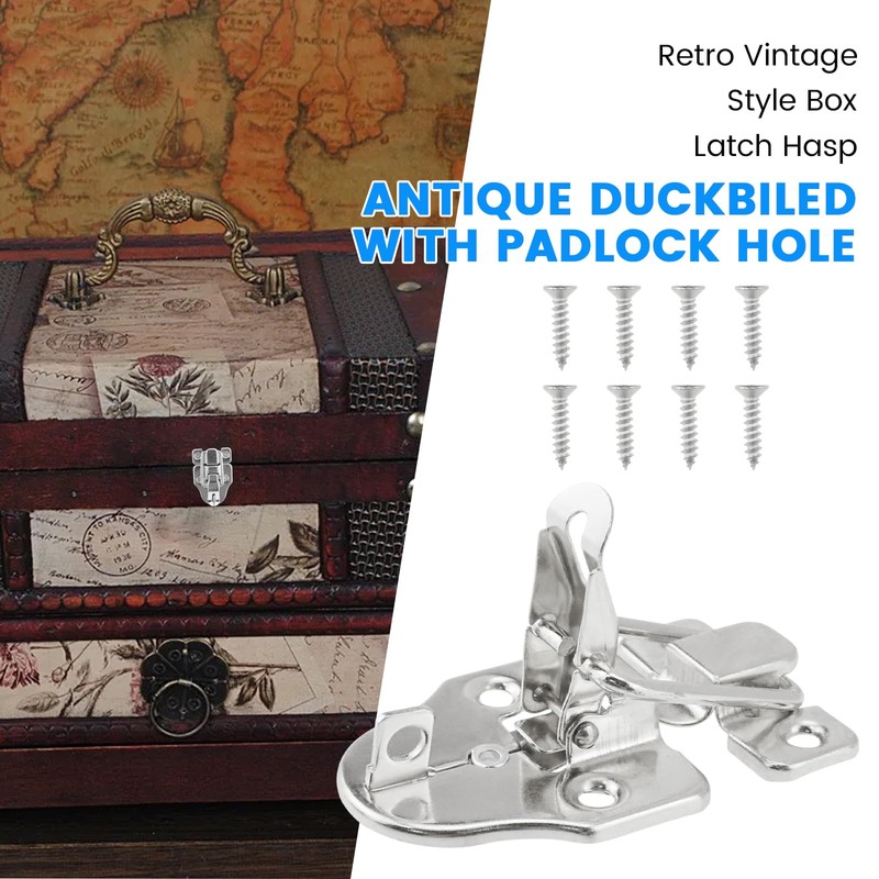 SDTC Tech 2-Pack Retro Silver Style Box Toggle Latch Antique