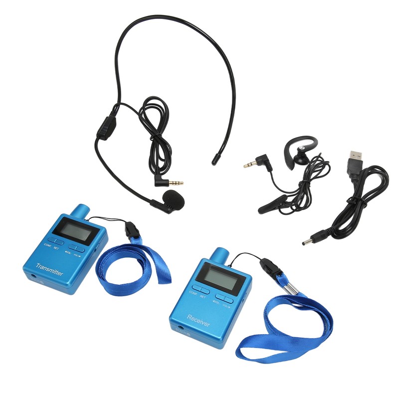 Wireless Church Guide HiFi LCD Wireless Interpretation Equipment with Earbuds