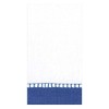Caspari Entertaining Linen Paper Guest Towels, Marine Blue, Pack of