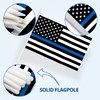 Anley Thin Blue Line USA Mini Flag 12 Pack -