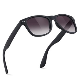 Glapeame Polarised Sunglasses, Men's, Women's Sunglasses, Black UV400, Unisex, Retro, Vintage, Classic, Polarised, Sports Glasses, Driving, Camping, black-purple