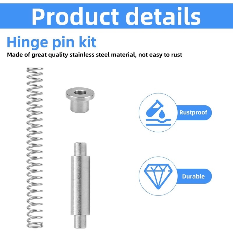 10 Set Storm Door Hinge Pin Kit, Include 20 Hinge