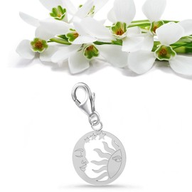 Charm Pendant for Charm Bracelet, 925 Sterling Silver, for Children, Girls, Baby, Women, Silver