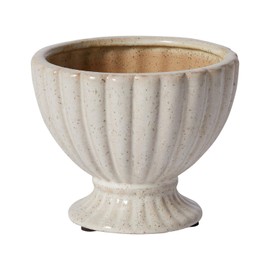 Coronation Ceramic Compote for Plant and Flowers (95760) Modern Vase Decor for Home or Office l Indoor and Outdoor Planter for Any Event Decorations (6"x 5")