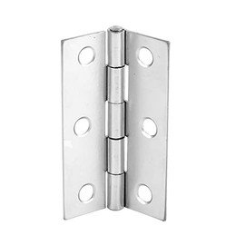 Merriway BH07698 (2 Pcs) Loose Pin Butt Hinge, Polished Chrome Plated 75mm (3 inch) - Pack of 2 Pices