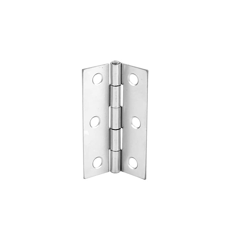 Merriway BH07698 (2 Pcs) Loose Pin Butt Hinge, Polished Chrome