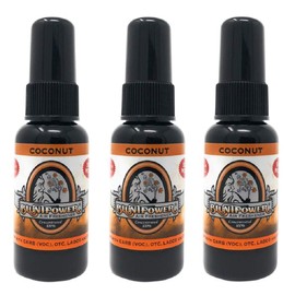 BluntPower (Coconut, 3 Pack) Concentrated Odor Eliminator & Diffuser Oil - Room Deodorizer, Odor Eliminator, Air Freshener - Premium Oil Based Air Freshener