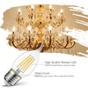 LVWIT Flame Tip LED Filament Bulb Candelabra E26 Base Dimmable