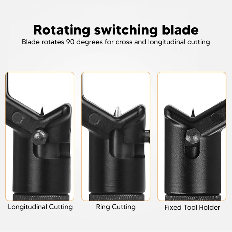 Double Head Cable Stripper Aluminum Alloy Adjustable Armoured Fiber Optic