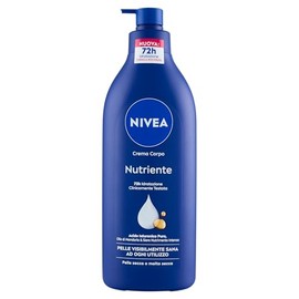 NIVEA Pflegende Körpercreme 500 ml, Feuchtigkeitscreme 72h angereichert mit reiner Hyaluronsäure, Mandelöl und intensiv pflegendem Serum, feuchtigkeitsspendende Körpercreme trockene oder sehr trockene