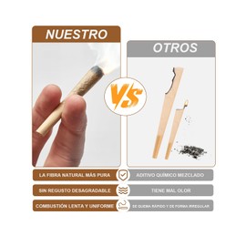 GLINTYU Conos Pre Rolados 200 Unidades, Brown | 108 mm Conos Preenrollados Naturales sin Blanquear, Fáciles de llenar y usar, Incluye Varilla de Empuje para Conos de Llenado